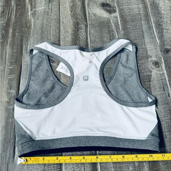 Fabletics Doon Gray White Breathable Sports Bra XS - Picture 2 of 2